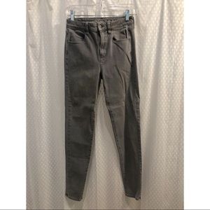 Gray American eagle skinny jeans